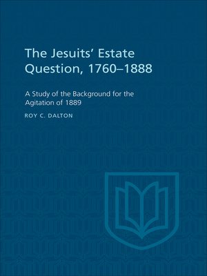 cover image of The Jesuits' Estate Question, 1760-1888